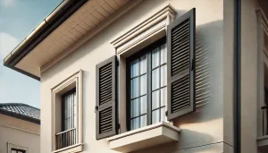 Fenêtres à double vitrage d'une maison