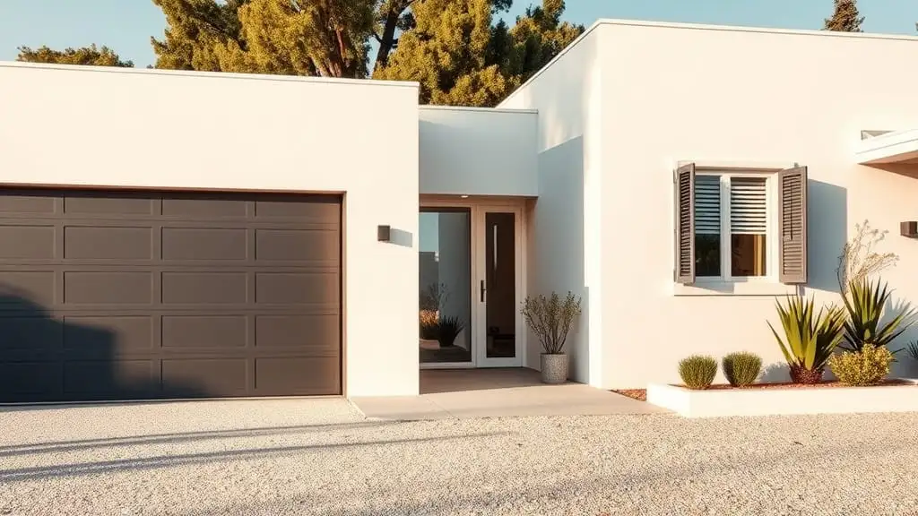 Entrée extérieure d'une maison moderne